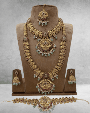 Kundan Temple Necklace Sets, ORN30560