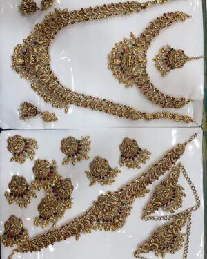 Kundan Temple Necklace Sets, ORN30561