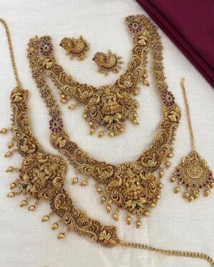 Kundan Temple Necklace Set, ORN30593