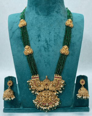 Kundan Temple Necklace Set, ORN305623