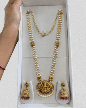 Kundan Temple Necklace Set, ORN30639