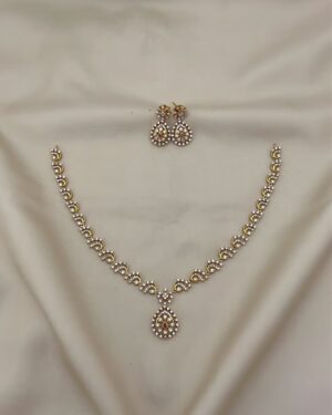 Pure Zirconian Diamond Necklace Set, ORN30651