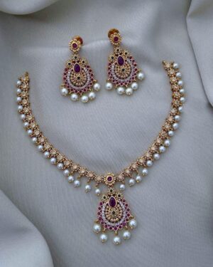 Pure Zirconian Diamond Necklace Set, ORN30658