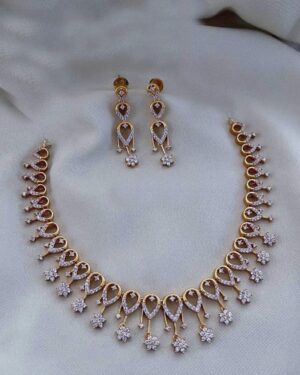Pure Zirconian Diamond Necklace Set, ORN30663