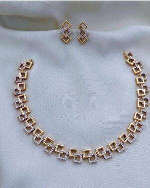 Pure Zirconian Diamond Necklace Set, ORN30664