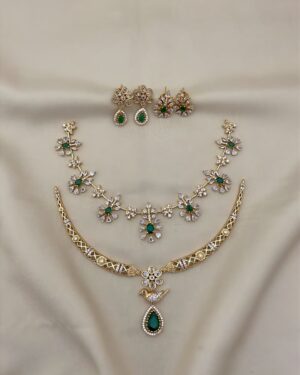 Pure Zirconian Diamond Necklace Set (2 Sets), ORN30689