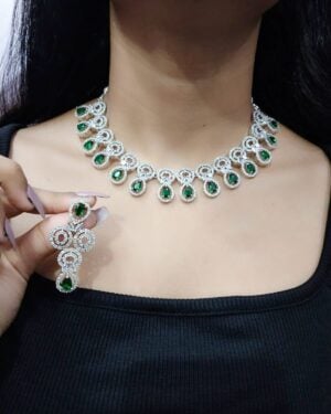 Pure Zirconian Diamond Necklace Sets, ORN30699