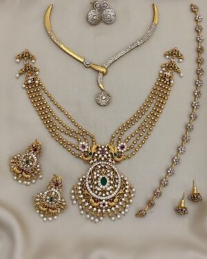 Pure Zirconian Diamond Necklace with Earrings Set (3 Sets), ORN31204