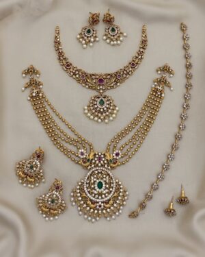 Pure Zirconian Diamond Necklace with Earrings Set (3 Sets), ORN31207