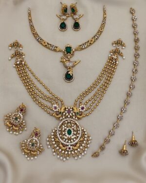 Pure Zirconian Diamond Necklace with Earrings Set (3 Sets), ORN31209