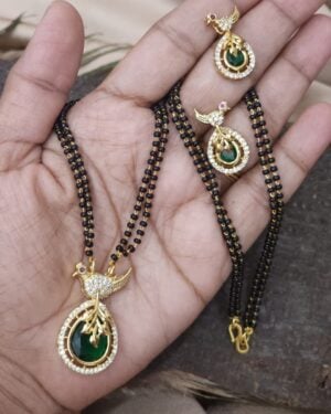 Mangalsutra with Earrings Set, ORN31280