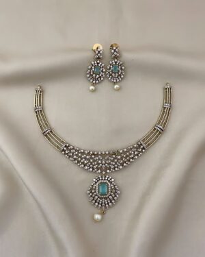 Pure Zirconian Diamond Necklace Set, ORN31349