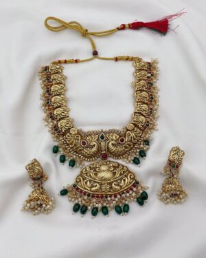 Kundan Necklace with Earrings Set, ORN31357