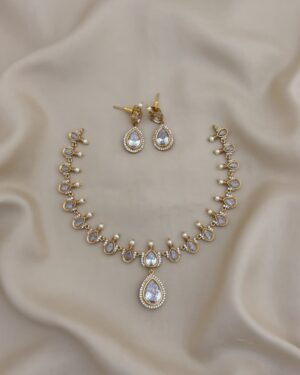 Pure Zirconian Diamond Necklace Set, ORN31358