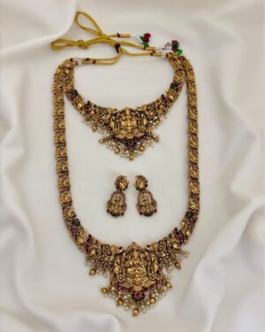 Kundan Temple Necklace Sets, ORN31377