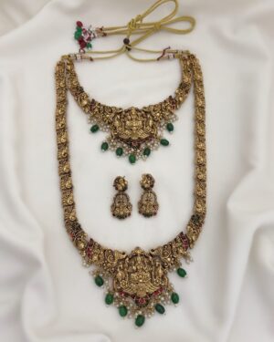 Kundan Temple Necklace Sets, ORN31378