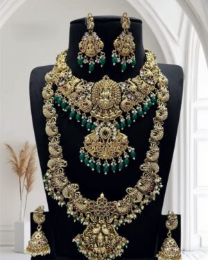 Kundan Temple Necklace Sets, ORN31382