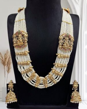 Kundan Temple Necklace Set, ORN31386