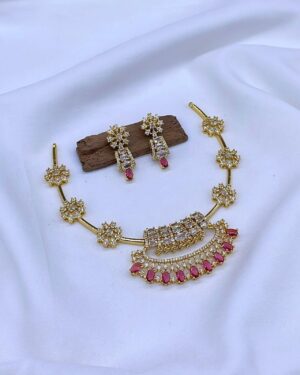 Pure Zirconian Diamond Necklace Set, ORN31390