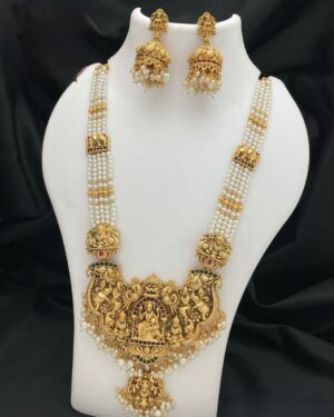 Kundan Temple Necklace Set, ORN31404
