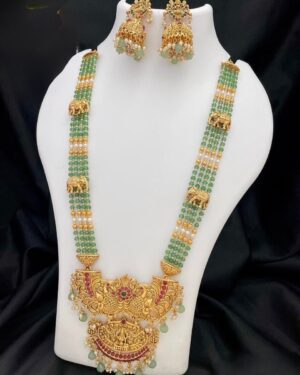 Kundan Temple Necklace Set, ORN31405