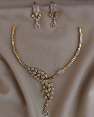 Pure Zirconian Diamond Necklace Set, ORN0403BM13