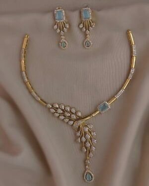 Pure Zirconian Diamond Necklace Set, ORN0403BM14