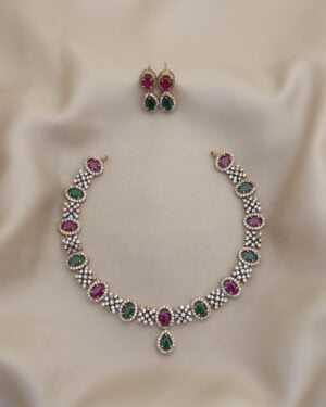 Pure Zirconian Diamond Necklace Set, ORN1303AM1