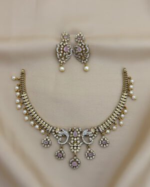 Pure Zirconian Diamond Necklace Set