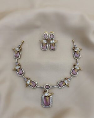 Pure Zirconian Diamond Necklace Set