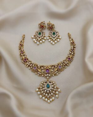 Pure Zirconian Diamond Necklace Set