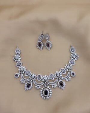 Pure Zirconian Diamond Necklace Set