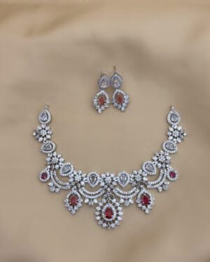 Pure Zirconian Diamond Necklace Set