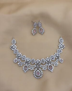 Pure Zirconian Diamond Necklace Set