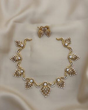 Pure Zirconian Diamond Necklace Set