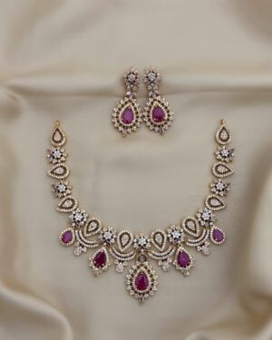 Pure Zirconian Diamond Necklace Set