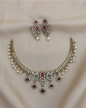 Pure Zirconian Diamond Necklace Set