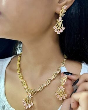 Pure Zirconian Diamond Necklace Set