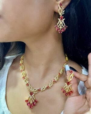 Pure Zirconian Diamond Necklace Set