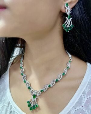 Pure Zirconian Diamond Necklace Set