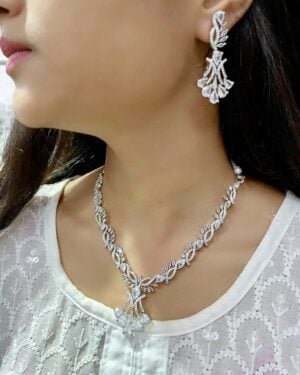 Pure Zirconian Diamond Necklace Set