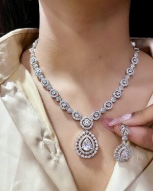 Pure Zirconian Diamond Necklace Set