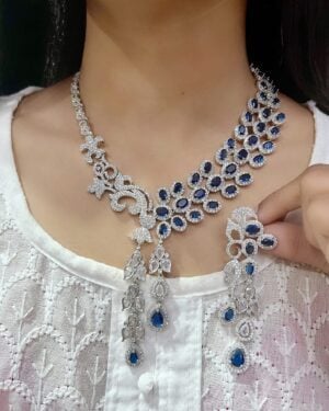 Pure Zirconian Diamond Necklace Set