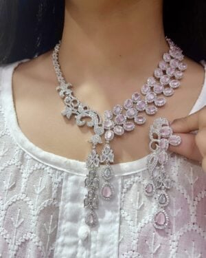 Pure Zirconian Diamond Necklace Set