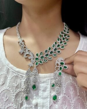 Pure Zirconian Diamond Necklace Set
