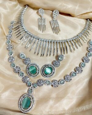 Pure Zirconian Diamond Necklace Set