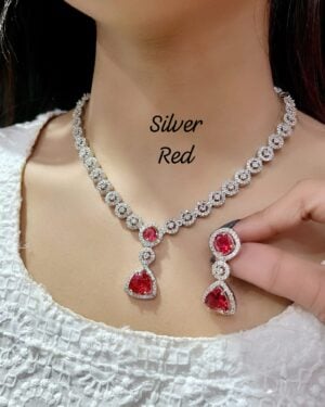 Pure Zirconian Diamond Necklace Set