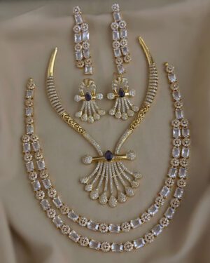 Pure Zirconian Diamond Necklace Set, ORN2803BM39