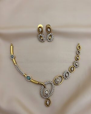 Pure Zirconian Diamond Necklace Set, ORN0804AM15