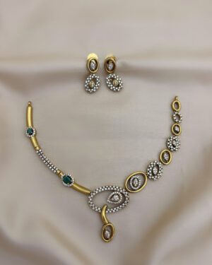 Pure Zirconian Diamond Necklace Set, ORN0804AM16